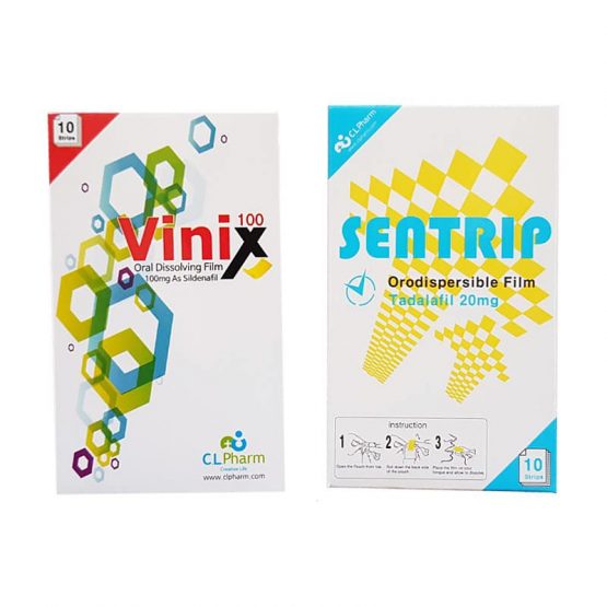 【極硬速勃_陽痿救星】韓國正品口溶片 威而鋼Vinix（10入）+長效速勃Sentrip犀利士(1入)